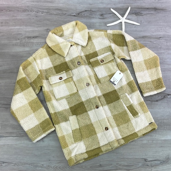 🔆BILLABONG🔆 FAIRBANKS FLEECE JACKET SO SOFT - Picture 2 of 15
